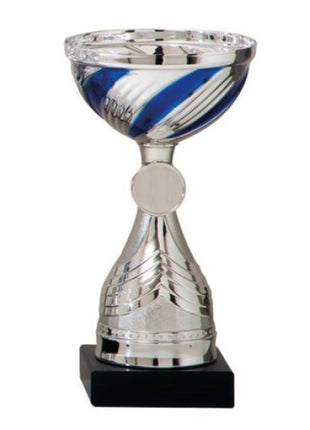Klassieke gouden sportbeker van 16,5 cm met sublimatieplaatje voor gepersonaliseerde trofeeën