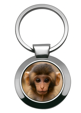 Metalen Sleutelhanger Rond 7 x 3,5 cm voor sublimatie