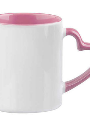 330ml (11oz) Duo Color Mok met hart oor (kies uw kleur) voor sublimatie