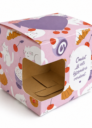 Cat Love Mokkendoosje – Roze Cadeaudoosje met Katten