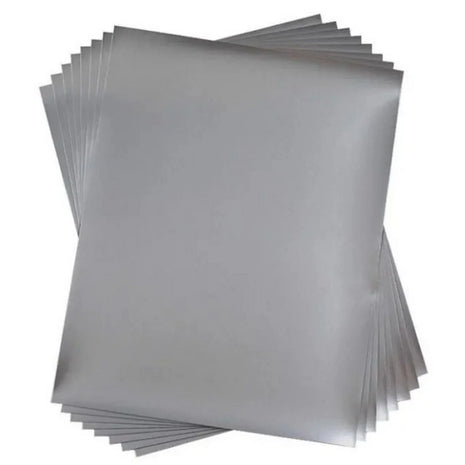 Silhouette zilver folie stickerpapier 21,5 x 28 cm metallic zilver zelfklevend 8 vellen
