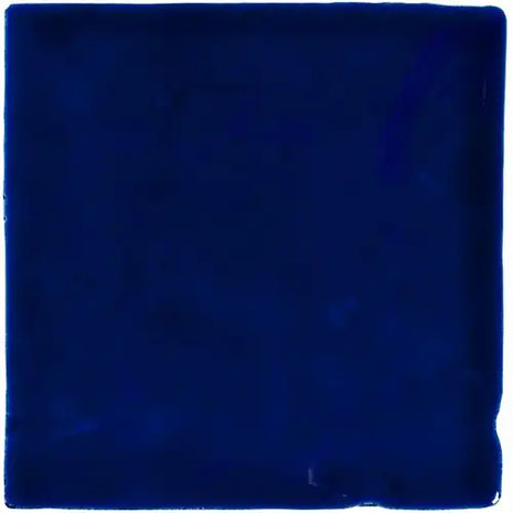 Spaanse Malaga Azul Cobalto keramische glans tegel 10x10 cm geschikt voor vinyl en folie print toepassingen