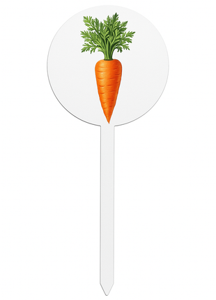 Sublimatie Moestuinbordje Rond – Bedrukbaar Tuinlabel van Weerbestendig Materiaal