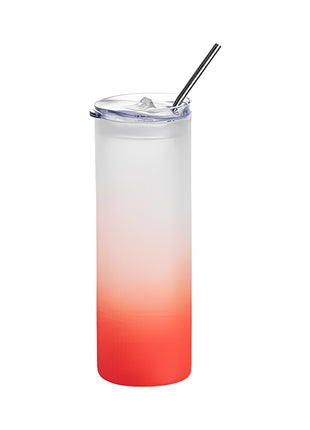 750ml (25oz) Frosted Tumbler Rood voor sublimatie