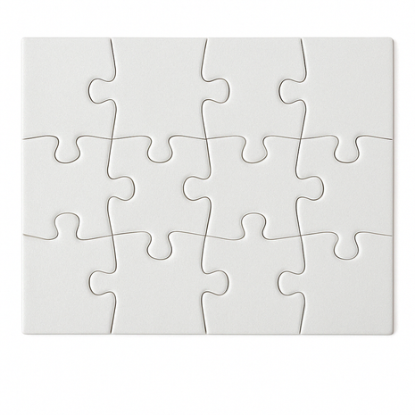 Sublimatie Puzzel – 12 Delig – Karton – 17 x 12 cm