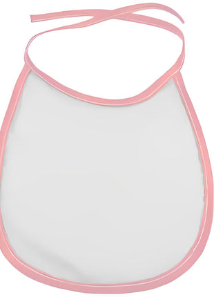 Microvezel Slabbetje met Roze bies voor sublimatie