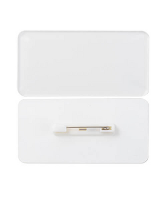Acryl naambadge 7,6 × 3,8 cm