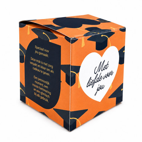 Geslaagd Mokkendoosje – Afstudeer Cadeaudoosje voor Mok