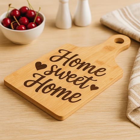 bamboe snijplank sublimatie 17,8x34,3 cm houten snijplank bedrukken
