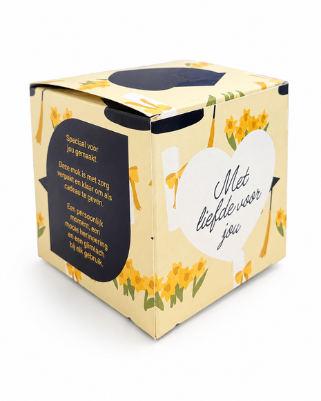 Bloemenfeest Mokkendoosje - Afstudeer Cadeaudoosje voor Mok