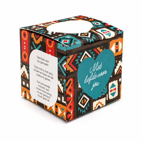 Boho Mokkendoosje – Kleurrijk Cadeaudoosje voor Mok