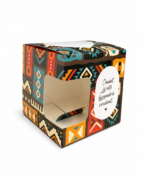 Boho Mokkendoosje – Kleurrijk Cadeaudoosje voor Mok