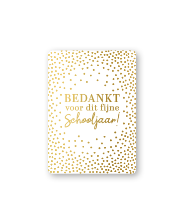 Cadeaukaartjes A7 - Bedankt voor dit schooljaar