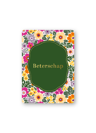 Cadeaukaartjes A7 - Beterschap (summer flowers), 25 stuks