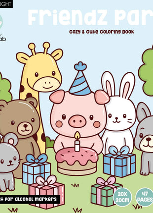Friendz Coloring Book Cozy Party