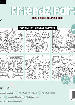 Friendz Coloring Book Cozy Party