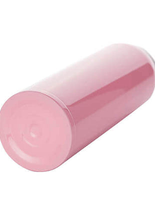 close up roze sublimatie coating thermosfles oppervlak