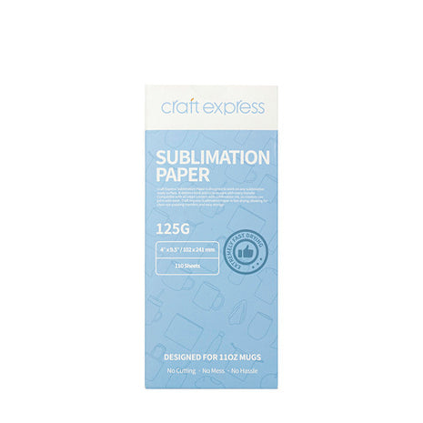 craft express sublimatiepapier mokken 102x241 mm 110 vellen