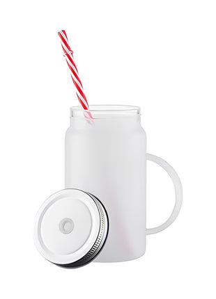 500ml (16oz) Mason Jar Frosted voor sublimatie