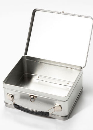 Metalen lunchtrommel of koffer voor sublimatie - zilver