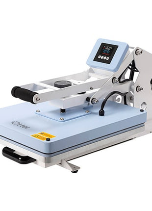 Automatische vlakbedpers met uitschuifbaar bovenblad 40 x 50 cm + Automatisch openen (afhaal 50 euro goedkoper)