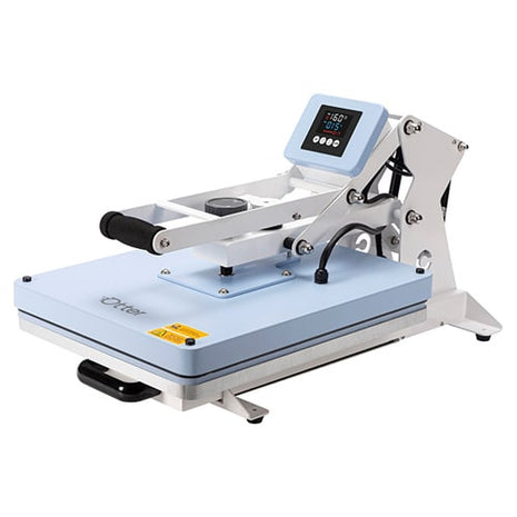 Automatische vlakbedpers met uitschuifbaar bovenblad 40 x 50 cm + Automatisch openen (afhaal 50 euro goedkoper)