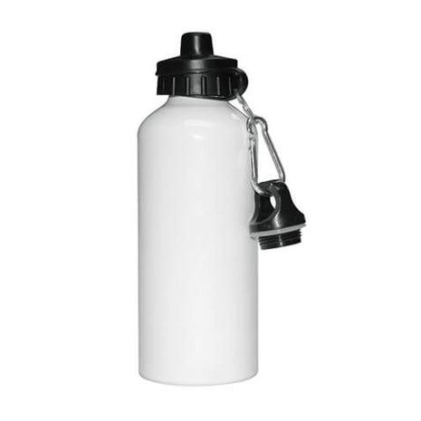 600 ml reisfles met twee doppen voor sublimatie - wit