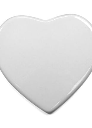 Sublimatie Keramische Tegel Hart 10x10cm Wit Glanzend - Keramiek