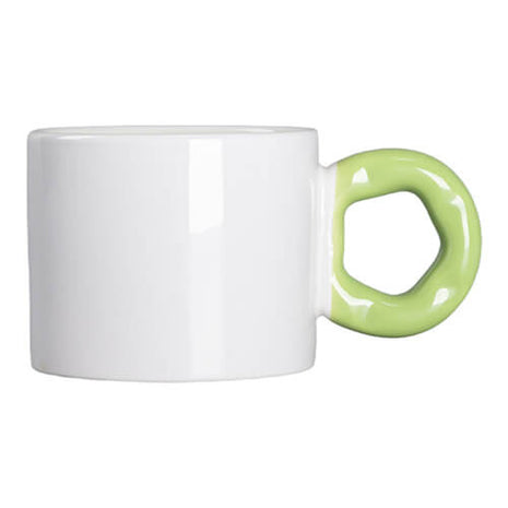 Donut Handvat Mok 280 ml – Geschikt voor Sublimatie (Groen)