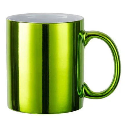 330ml (11oz) Mok Messing/Chrome groen voor sublimatie