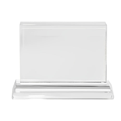 foto kristal 13x9 cm met standaard gepersonaliseerd cadeau