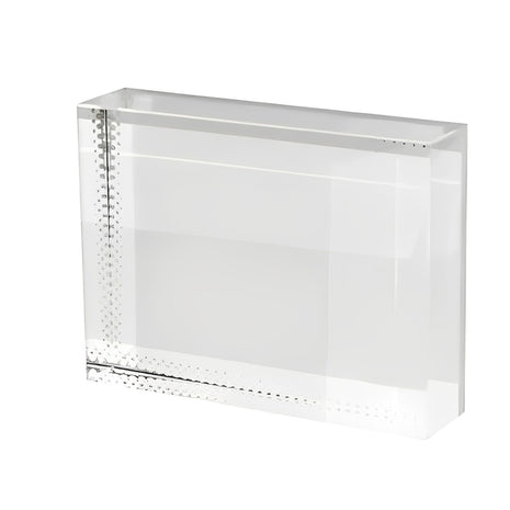foto kristal 8x6 cm met standaard gepersonaliseerd cadeau