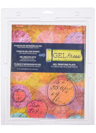 Gel Press • Gel Drukplaat Rechthoek 20,32x25,4cm