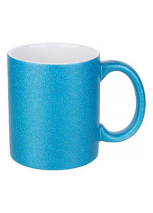 330 ml (11oz) Glitter Mok Blauw voor sublimatie