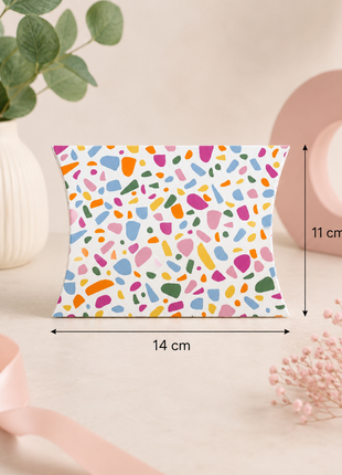 Gondeldoosje Terrazzo Roze – 14 × 2,4 × 11 cm – Per Stuk