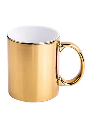 330ml (11oz) Mok Messing/Chrome goud voor sublimatie