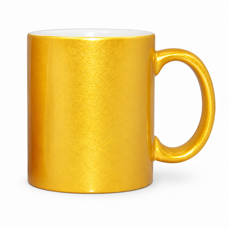 330ml (11oz) Glitter Mok Goud Glad voor sublimatie