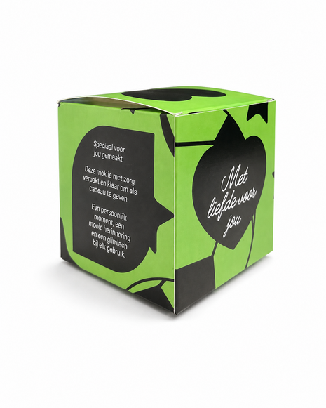 Groene Voetbal Mokkendoosje – Cadeaudoosje voor Mok