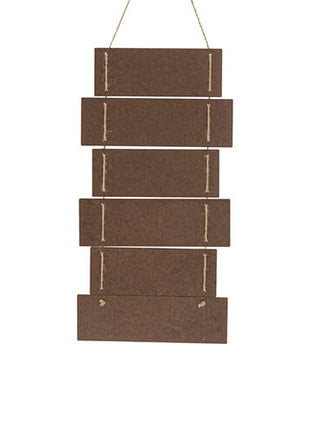 zes hangende mdf frames voor sublimatie met touw collage
