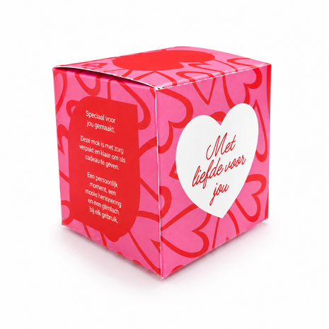 Hartjes Mokkendoosje – Roze Cadeaudoosje voor Mok
