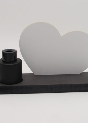 hartvorm sublimatie plankje met vaas decoratie cadeau