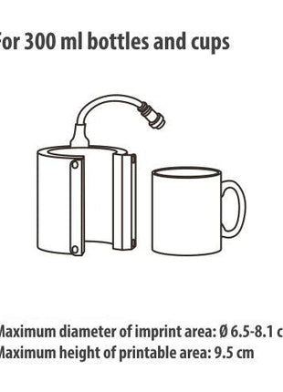 hitte element 300ml tumblerpers sublimatie mok