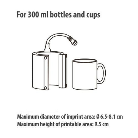 hitte element 300ml tumblerpers sublimatie mok