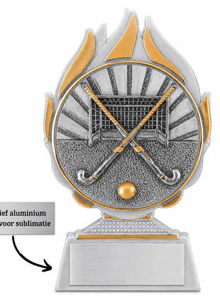 Hockey Trofee – Sportprijs met Hockey Stick en Bal
