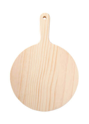 houten borrelplank rond met foto tegel sublimatie print