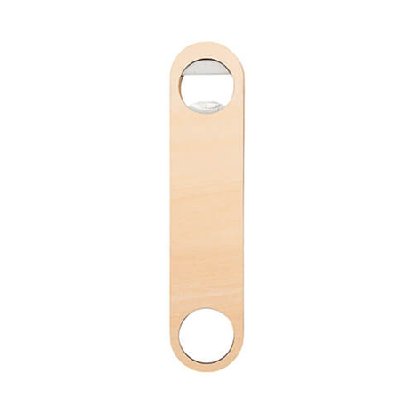 houten flesopener sublimatie bedrukken logo naam