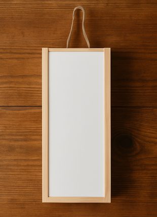 houten wijnkist met schuifdeksel sublimatie product