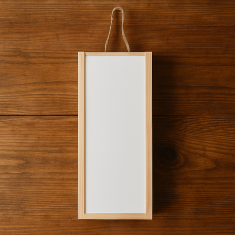 houten wijnkist met schuifdeksel sublimatie product