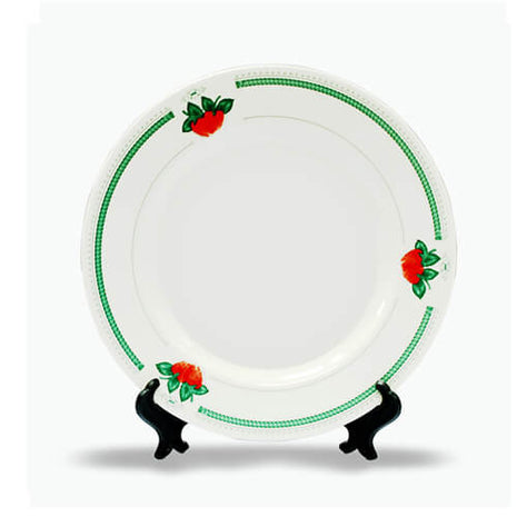 keramisch bord 18 cm sublimatie met standaard wit