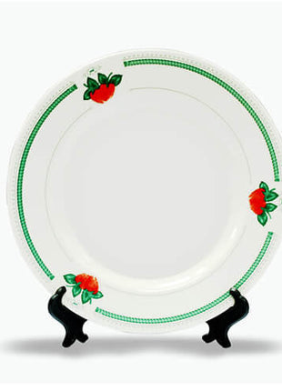 Keramisch bord 18cm met standaard voor sublimatie - afbeelding 1